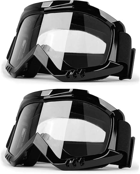 Set of 2 Glasses for Driving Cycling Riding Skiing Cycling Glasses Lens Color Clear AGA Safety glasses