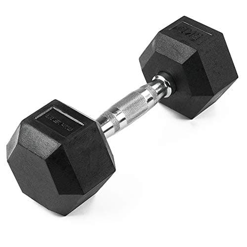 Liveup Ls2021 Hex Dumbbells - Chrome Black