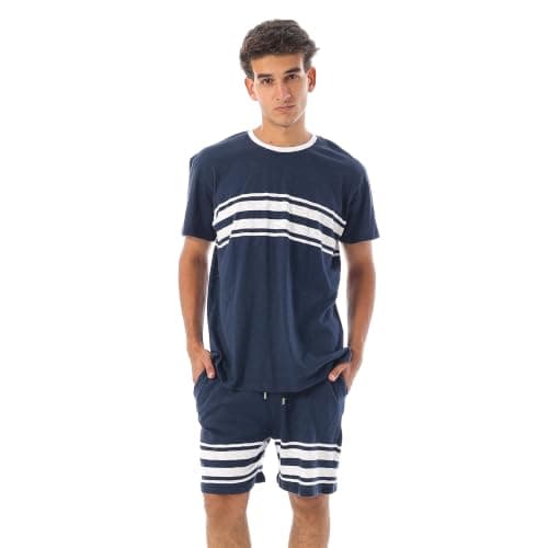King Tout for Ready-Made Garments Mens Short Sleeves Cotton Pajama (pack of 1)
