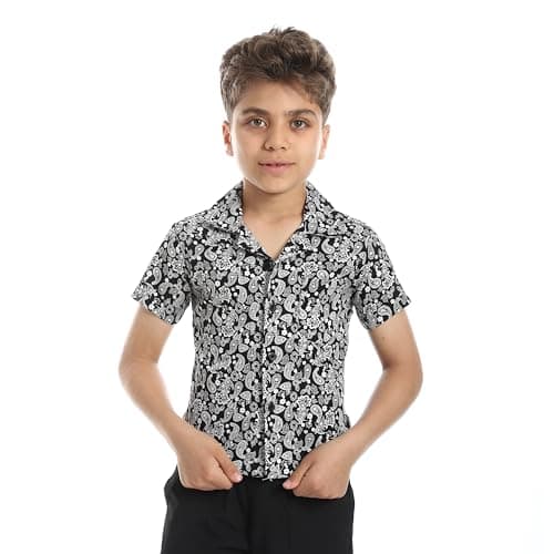 Andora Boys Comfy Self Pattern Shirt (pack of 1)
