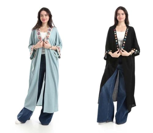 Red Circle Womens Bundle of 2 Oversized Button-Down Tunic Shirt Bundle of 2 Oversized Button-Down Tunic Shirt