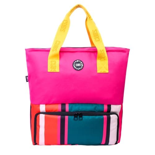 Cubs Fushia Stripes Cooler Tote Ice chest