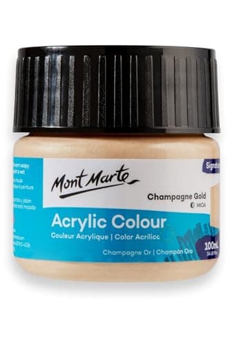 Monte Marte MSCH1093 Acrylic Colour Paint 100 ml, Metallic Rose Gold