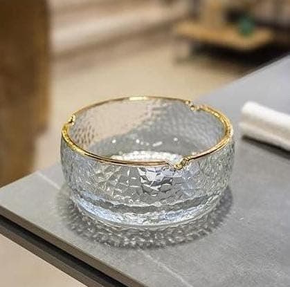 Generic Crystal glass ashtray, Heavy and durable crystal glass, Large and practical, .Ais