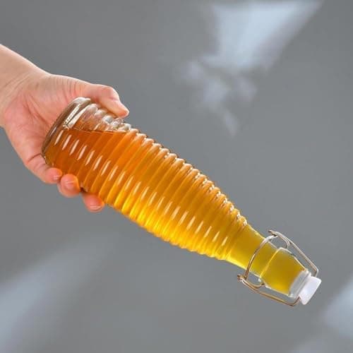 Generic Glass Bottle with Airtight Clip Cap for Water and Juices, 1000ml Capacity, High-Quality, .ex