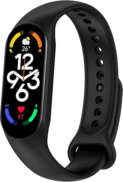 Silicone Strap Band For Xiaomi Mi Smart Watch 5/6 Black