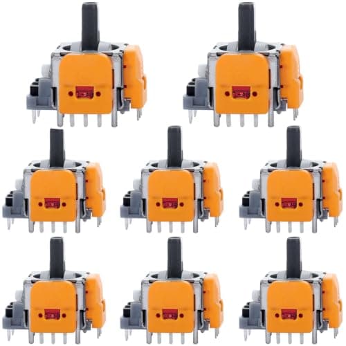 Ikpek 6pcs Hall-Effect Joysticks Replacement for DualSense PS5 Controller, 3D Analog Sensor Wheel Thumb Sticks Rocker Module Replacement for PlayStation 5 Controller