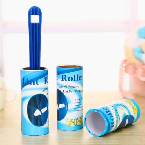 Lint Remover Brush With 2 Refill Rollers Extra Sticky Pet Hair Remover For Clothes Furniture Sofa Carpet Dust Dirt Dandruff Cleaning Portable Fabric Roller Home Travel Use Daily