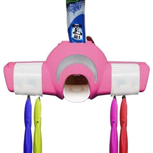 Toothbrush Holder Wall Mounted Toothbrush Holder with Double Face Bathroom Wall Mounted 4 Slots Toothbrush Organizer
