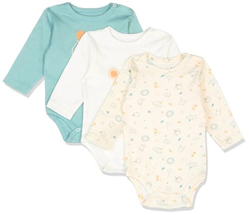 junior Unisex Long Sleeve Printed Bodysuit - 6213 Baby & Toddler Underwear Set (pack of 3) Leotard