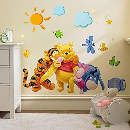 Wall stickers Disney Winnie the Bears Tigers Little Kindergartens Kids Wall Stickers Sticker decal