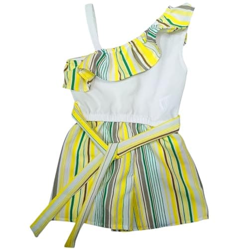 Baby Shoora Cotton Sleevesless Bodysuit For Girls-Multicolor-9-12Months