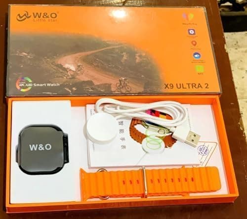 Smart Watch X9 Ultra 2 X9 Ultra2 AMOLED Screen Support NFC and Chat GPT Orange Wearable computer