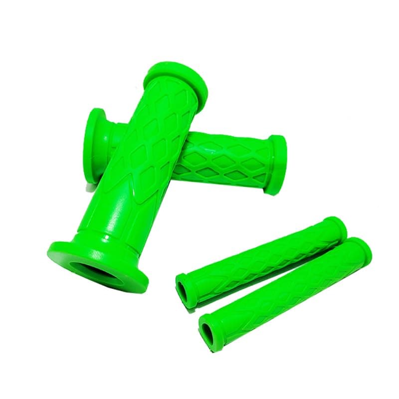 Hand Grips for Motorcycle Scooter Hand Grips with Unique Color Anti-Slip Shock Absorbing Palm Grip Better Control (4 Piece Set, Green, Code:10025) - KaberTrade Handlebar grip