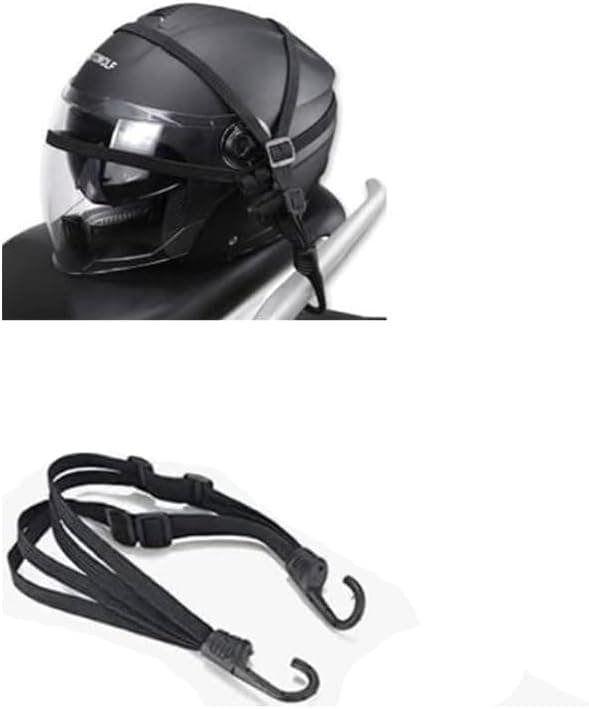 KaberTrade Adjustable Elastic Bungee Cord Strap for Motorcycle Helmet Luggage (1 Piece, Length 90cm Code:8427)