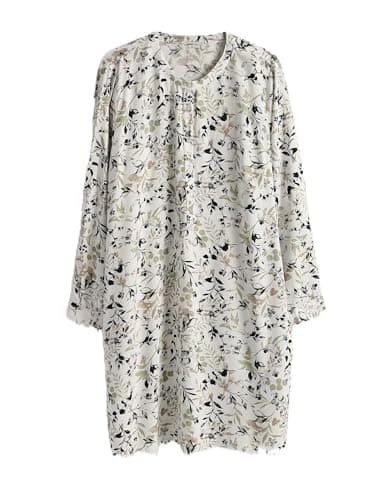 LC WAIKIKI Woman Grandad Collar Floral Buttoned Women's Tunic