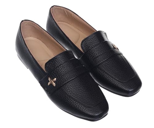 B&W womens B&W-W082-Black Sneaker