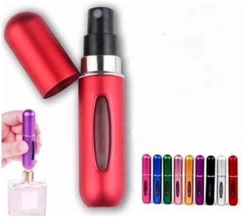 Portable Travel Perfume - Refillable Perfume Atomizer - Pocket Mini Mist Can - Portable Spray Dispenser - Leak Proof Perfume Pump Case - 5ml Travel Accessories Generic Spray bottle