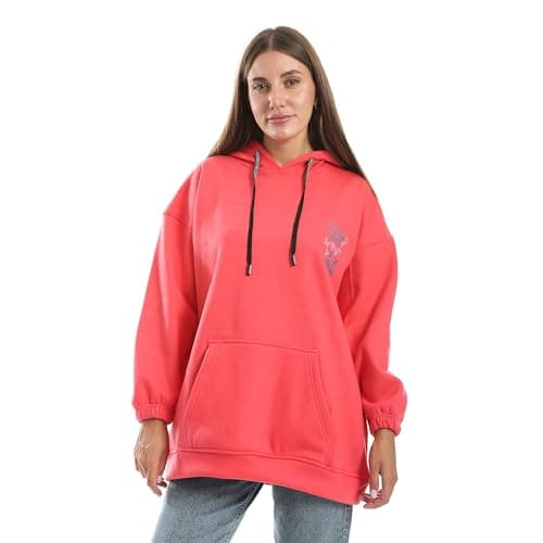 CAESAR - سيزر Womens Women's oversized hoodie with butterflies and letters printed on the back Women's oversized hoodie with butterflies and letters printed on the back (pack of 1)