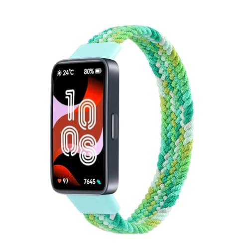Braided Strap Compatible with for Huawei Band 9/8 Replacement Belt Watchband, Woven Nylon Elastic Huawei Band 8/9 Small Size Cellular phone case