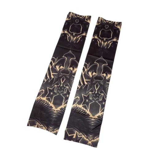أكمام وشم مزيفة بتصميم بوربون وشم فني للرجال ، من lokyboy Arm sleeve