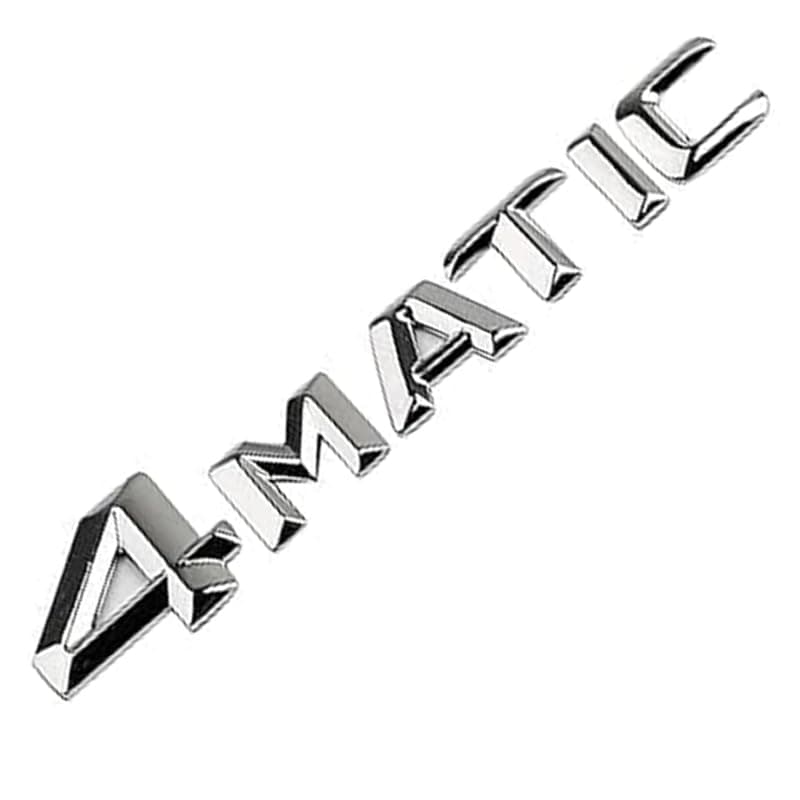 Kaber Misr 2020 Kaber Egypt 4Matic 3D Car Logo Chrome Side Trunk Emblem 1 Piece (Silver) Vehicle emblem
