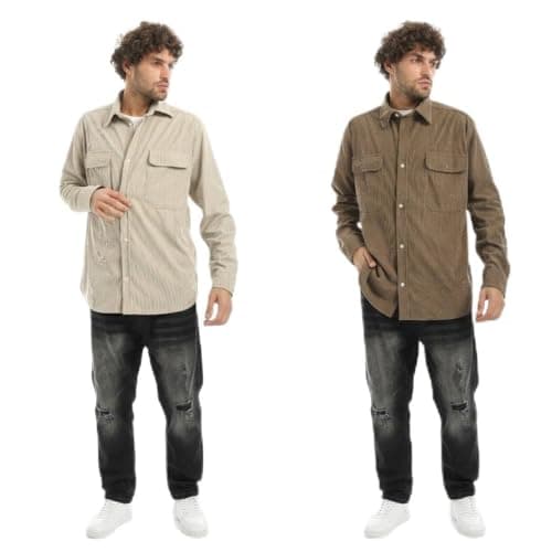 Red Circle Mens Bundle of 2 ribbed shirt Bundle of 2 ribbed shirt Outerwear