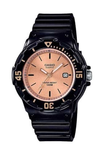Casio Lrw-200h-9e2vdf Analog Watch for Boy Resin Case Bronze Color Dial, bronce, PEQUEÑO, strip