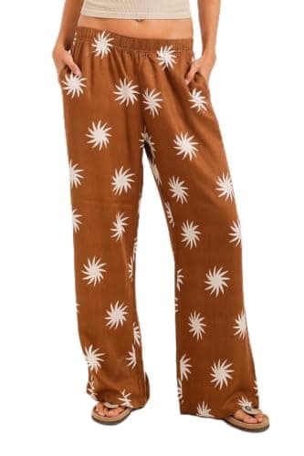 Carina Sunburst Wide-Leg Pants