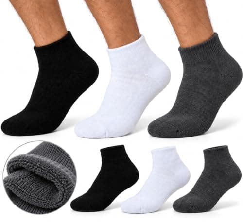 DETAILS Ankle Socks Pack Low Cut Terry Cushioned Set Of 3 | Thick Terry Lining, Unisex Design, Breathable Fabric, No-Show Cut, Multicolour Set