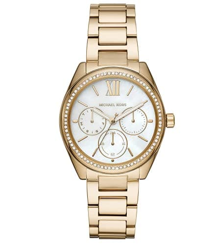 Michael Kors Women's Janelle Multifunction Gold-Tone Stainless Steel Watch MK7094