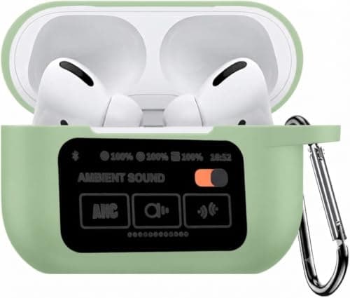 Compatible with Case Soft Silicone Full (Compatible with A9 Pro) Protective Case Cover with Keychain, Generation for Women Men (Light Green) Portable electronic device cover