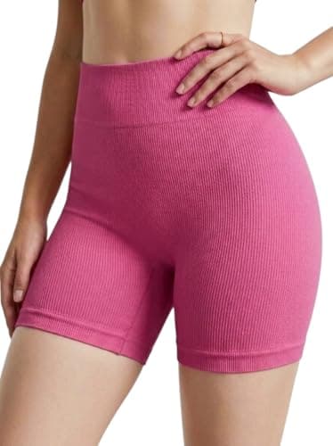 MEZA Women's Power Ribbed Shorts High Waist Body Shaper Shorts High Stretch Fabric One Size 50-90KG Undergarment thigh slimmer