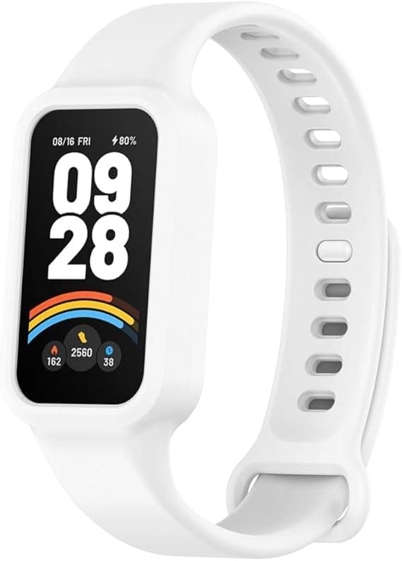 Strap Compatible with Xiaomi Smart band 9 Active/Redmi Smart Band 3 Men and Women, Soft Silicone Adjustable Sport Straps