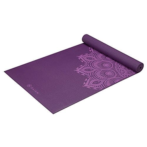 Gaiam Yoga Mat - Premium 6mm Print Extra Thick Non Slip Exercise & Fitness Mat for All Types of Yoga, Pilates & Floor Workouts (68"L x 24"W x 6mm Thick)