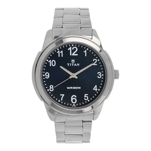 Titan Blue Dial Analog Watch for Men 1585SM05