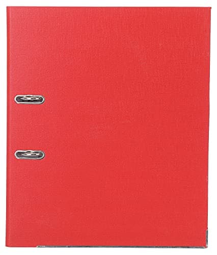 Memo PVC Lever Arch File, Red - 8 cm