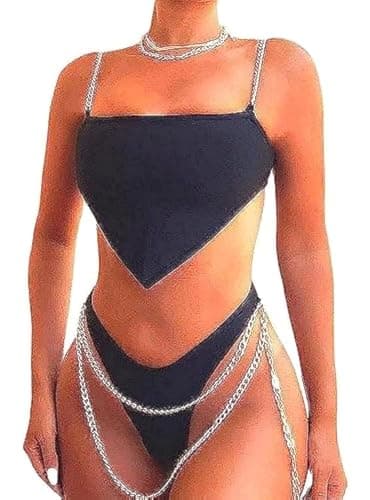 NF22 Lingerie Babydoll & Playsuit Chains Nightgown nightshirt