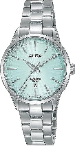 Alba Watch for Women, Quartz Movement, Analog Display, Silver Stainless Steel Strap-AH7W89X