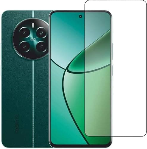 ARROWS 9H Anti-Static Tempered Glass Screen Protector for realme 12 plus/realme 12+, Black Frame, ESD Technology, Dust-Resistant, Full Coverage, HD Clarity