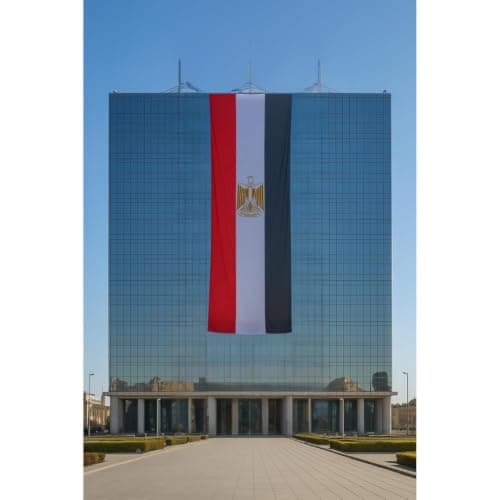Egyptian National Long Flag Independence Day National Festivals Events Celebrations Street Decoration No Flagpole Included For Schools Buildings Companies Outdoor Indoor Display - 15 Meters X 145 cm Banner