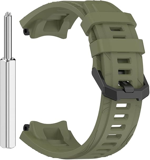 Compatible with Amazfit T-Rex 3 Smartwatch, Soft Silicone Watch Strap Replacement Strap with Screwdriver for Men Women, Watch band