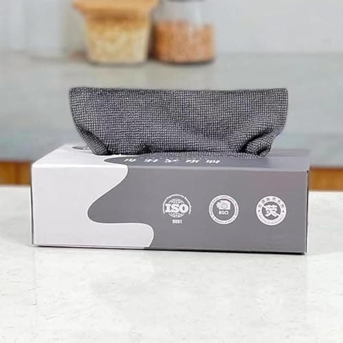 Generic Kitchen Cloth Scouring Pads, Microfiber, Grey, 20 Count, Small, Rectangular, Super Soft, Super Absorbent Towel