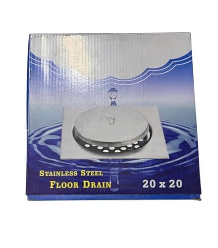 Stainless steel pop up floor drain 20 x 20 "crystal touch" | Stainless steel pop up floor drain 20 x 20 "crystal touch"