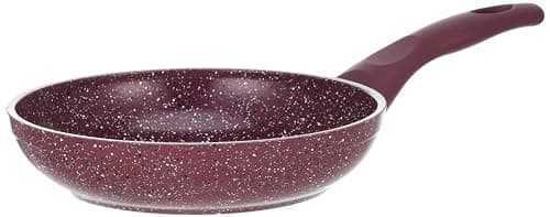 Top Chef Granite Frying Pan,Eco product, Size 20 - Burgundy Saute fry pan