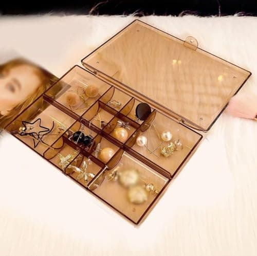 Acrylic Organizer With Cover For Accessories Jewelry storage