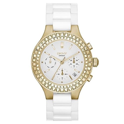 DKNY Chambers Multi-Function White Dial White Ceramic Ladies Watch NY2224