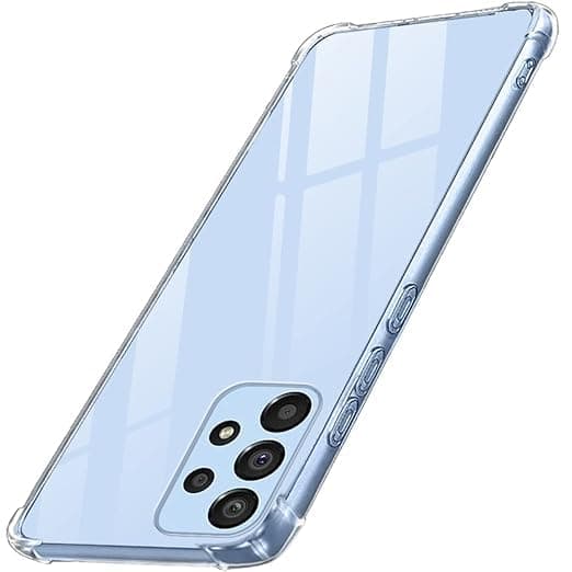 Hybrid Shockproof Protective Case for Samsung Galaxy A53 5G Crystal Clear Hard PC Back | Soft TPU Flexible Bumper | 0.5mm Raised Edge Protection Cellular phone case