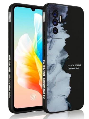 Case Compatible with Vivo V23e - Ultra HD Long Lasting UV Printing Design On Back and Sides - Anti-Fingerprint Matte Surface (Invisible Spirit) Cellular phone case