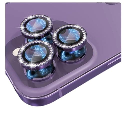 Diamond Camera Protection Lens for Apple Iphone 14 Pro / 14 Pro Max - Purple Diamond Camera lenses